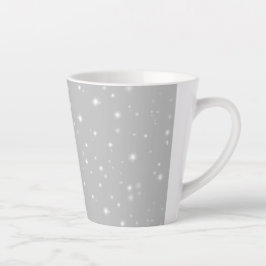 Taza De Café Latte Starlight gris plateado