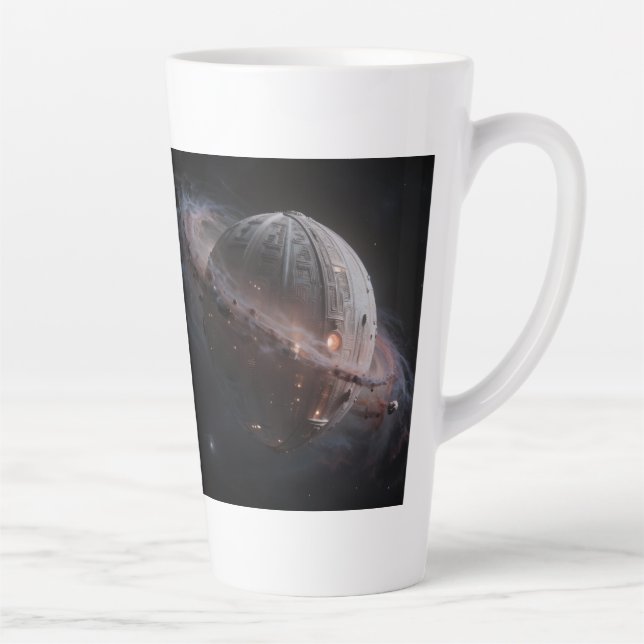 Taza De Café Latte Stellar Path – Journey Through the Universe (Derecha)