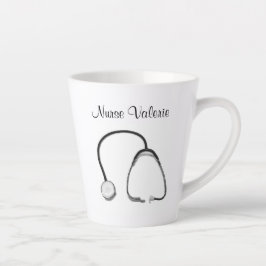 Taza De Café Latte Stethoscope Enfermeras Médicos Latte Mug