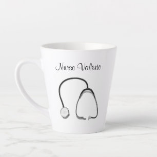Taza De Café Latte Stethoscope Enfermeras Médicos Latte Mug