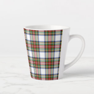 Taza De Café Latte Stewart Royal Vress Plaid Scottish Pattern Coffee 