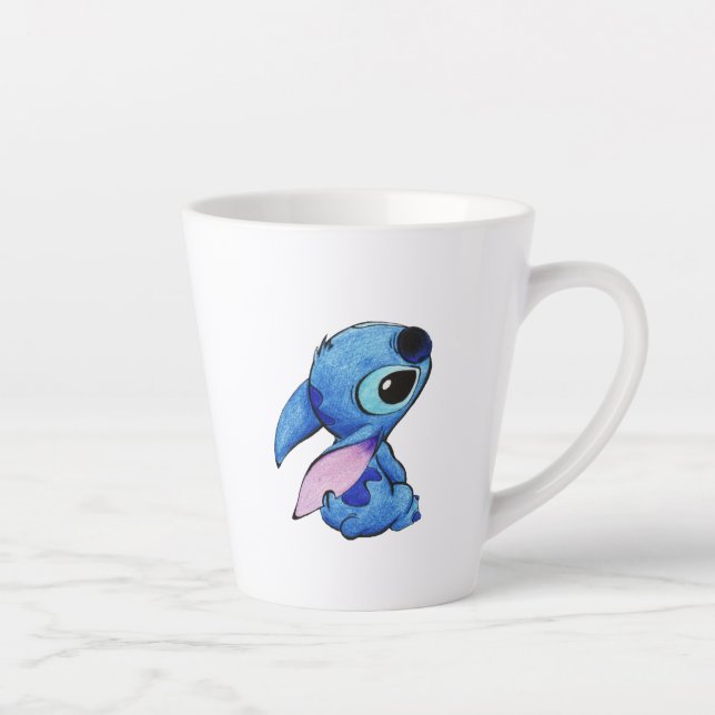 Taza De Café Latte Stitch Latte Mug (Derecha)