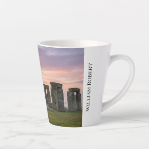 Taza De Café Latte Stonehenge Inglaterra Círculo de Piedras Antiguo