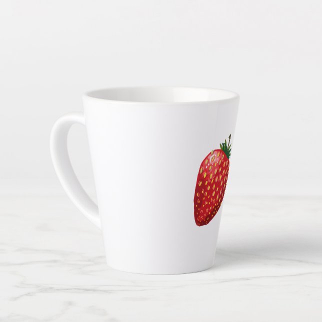 Taza De Café Latte Strawberry (Ángulo izquierdo)