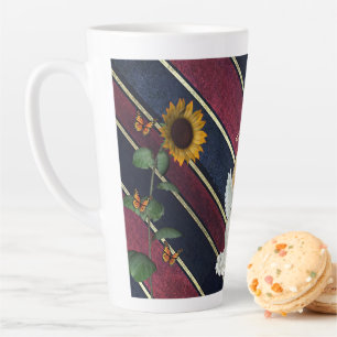 Taza De Café Latte Stripe Latte Mug Angel