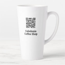 Taza De Café Latte Su diseño de código QR