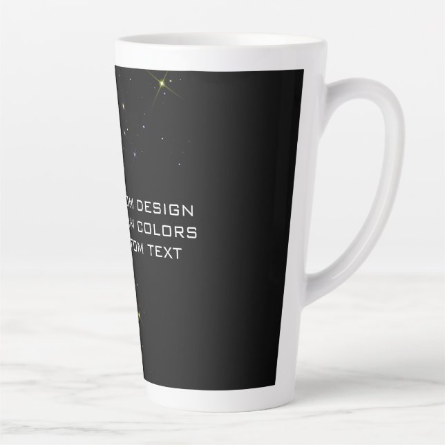 Taza De Café Latte Su diseño personalizado - (Derecha)