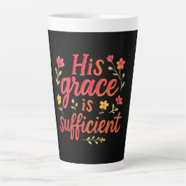 Taza De Café Latte Su gracia es suficiente