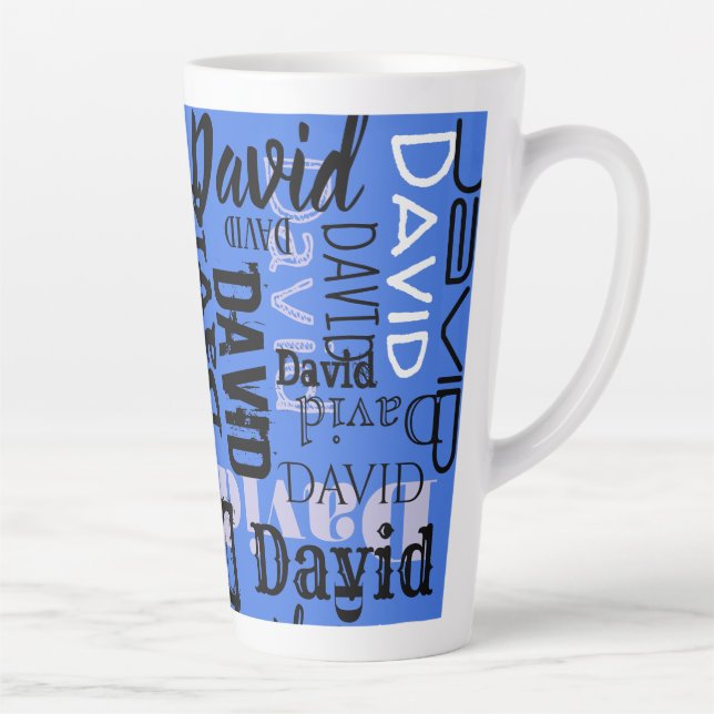 Taza De Café Latte Su NOMBRE Personalizable Agua Cerámica Drinkware (Derecha)