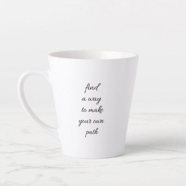 Taza De Café Latte Su propio sendero Latte Mug (Izquierda)
