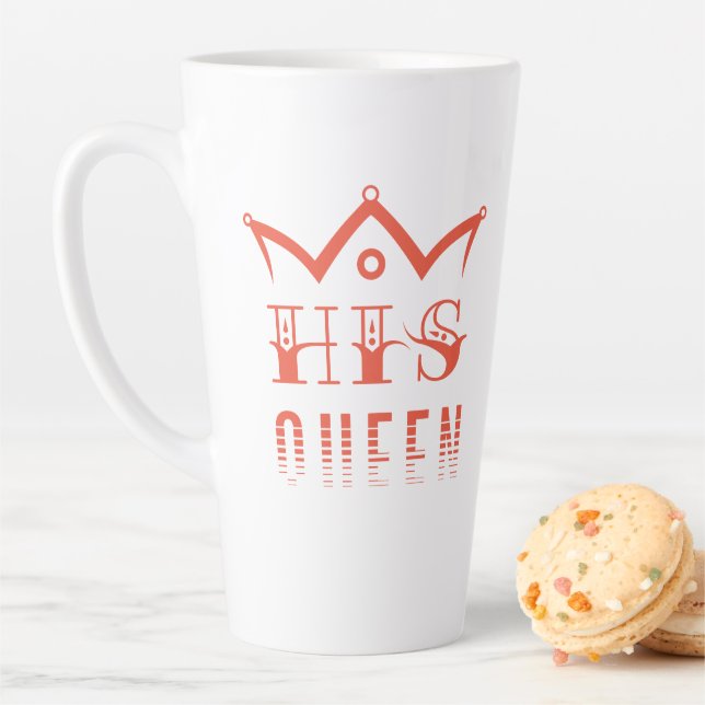 Taza De Café Latte Su Reina (In situ)