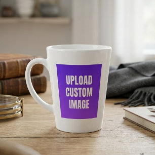 Taza De Café Latte Subir 2 imágenes personalizadas - Agregue las suya