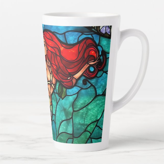 Taza De Café Latte Sublimación de Sirena pequeña-34765 (Derecha)