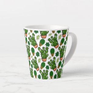Taza De Café Latte Succulents Cactus