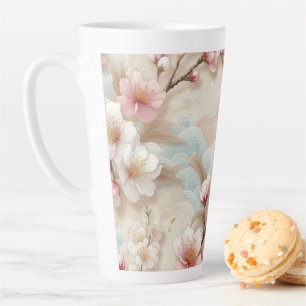 Taza De Café Latte Sucursales de Apple Blossom