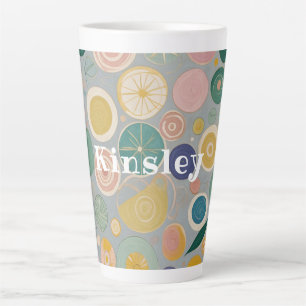 Taza De Café Latte Sueño Kaleidoscope personalizado