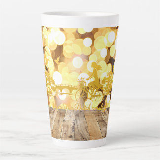 Taza De Café Latte Sueño minimalista romántico y exuberante de Amster