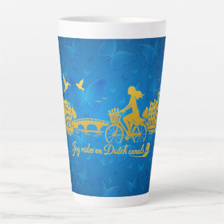 Taza De Café Latte Sueño minimalista romántico y exuberante de Amster