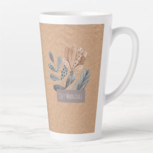 Taza De Café Latte Sueños de bosques desconocidos