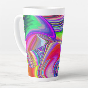 Taza De Café Latte Summerrainbow , Resumen del Rainbowart 3D