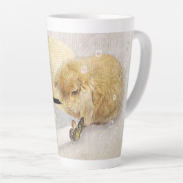 Taza De Café Latte Summertime Sunflower Bunny
