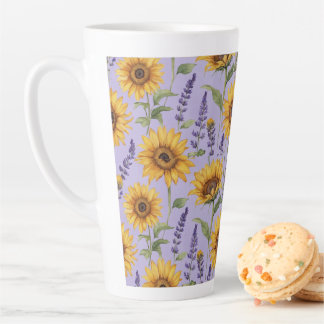 TAZA DE CAFÉ LATTE SUNFLOWER