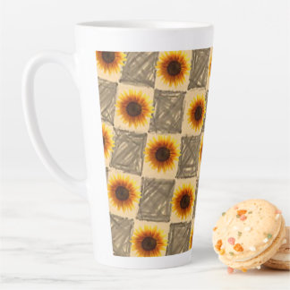 Taza De Café Latte Sunflower Latte Mug