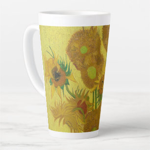 Taza De Café Latte Sunflowers-Vincent van Gogh
