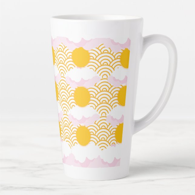 Taza De Café Latte Sunny Happy Briening Your Mornings & Kitchen (Derecha)