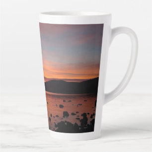 Taza De Café Latte Sunset en el lago Tahoe