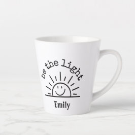 TAZA DE CAFÉ LATTE SUNSHINE DE CARA PEQUEÑA PERSONALIZADO LATTE MUG