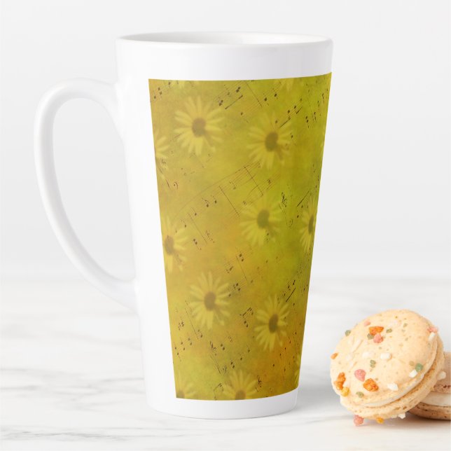 Taza De Café Latte Sunshine Mixed Media (In situ)