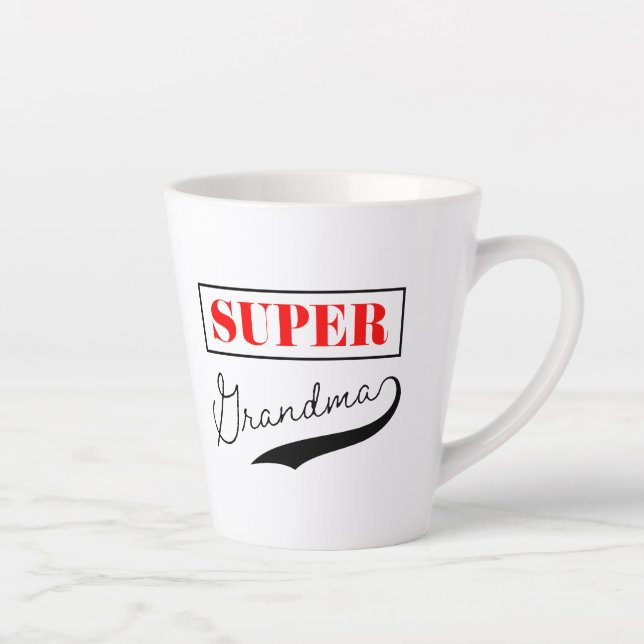 Taza De Café Latte Super Abuela (Derecha)