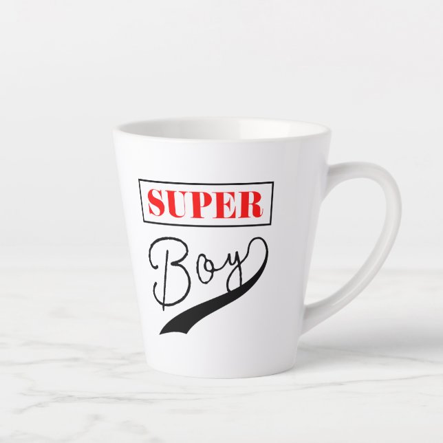 Taza De Café Latte Super Boy (Derecha)