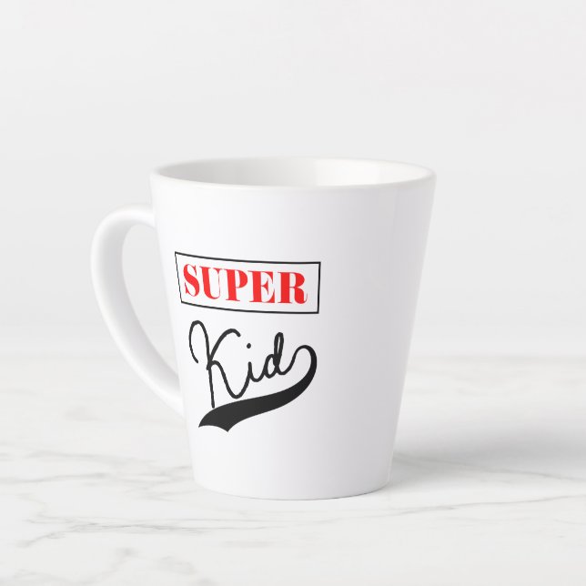 Taza De Café Latte Super Kid (Ángulo izquierdo)