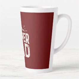 Taza De Café Latte Super papá color marrón