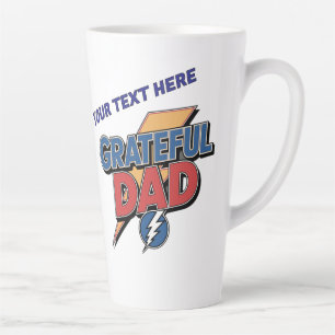 Taza De Café Latte Superhéroe Papá Agradecido Personalizado 