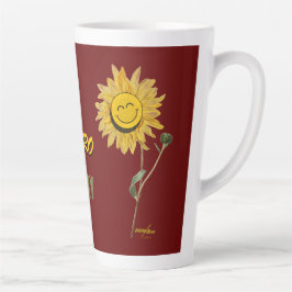 Taza De Café Latte Superhéroe Red Latte Mug por el poeta Adiela Akoo