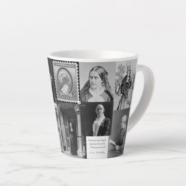 Taza De Café Latte Susan B Anthony Suffrage (Ángulo derecho)