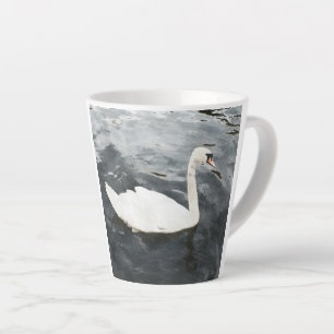 Taza De Café Latte Swan impresionista
