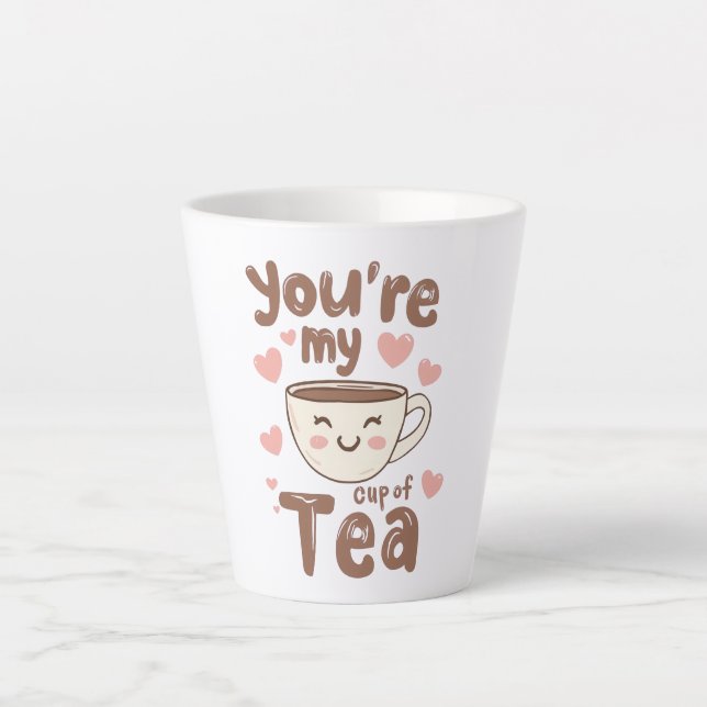 Taza De Café Latte Sweet Valentine's Day Tea Lover Quote (Anverso)