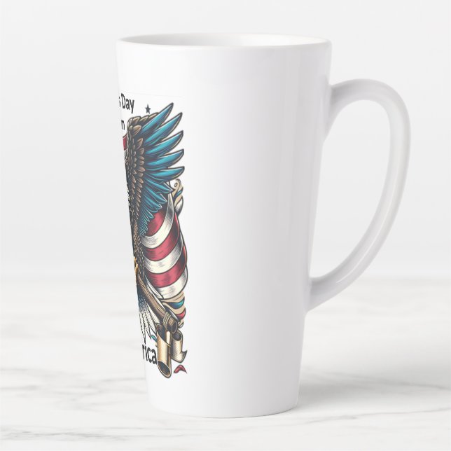 Taza De Café Latte T-Shirt (Derecha)