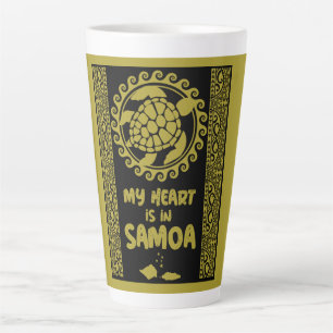 Taza De Café Latte T-Shirt de Samoa