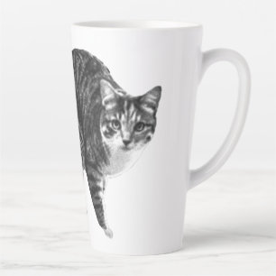 Taza De Café Latte Tabby Glow por Ventana de Invierno