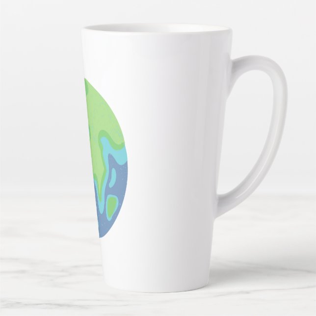 Taza De Café Latte Tall Earth Mug (Derecha)