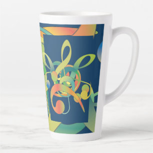 Taza De Café Latte Tall Mug con diseño gráfico por Pat Willard Design