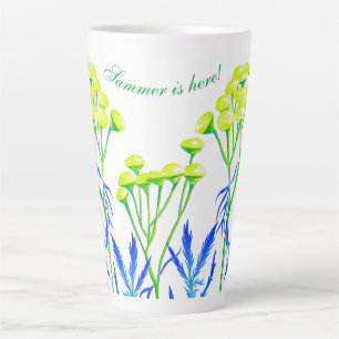 Taza De Café Latte Tansy en una gran taza de latte
