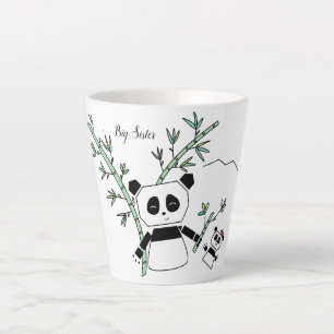 Taza De Café Latte Tapa de lata de panda