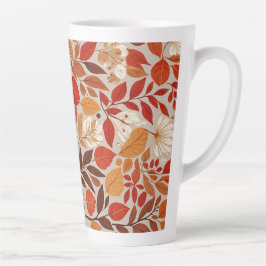 Taza De Café Latte Tapiz de otoño