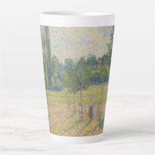 Taza De Café Latte "Tarde tardía en nuestro prado" - Camille Pissarro